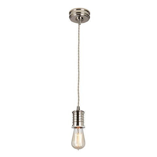Elstead - DOUILLE/P PN Douille 1 Light Pendant - Polished Nickel - Elstead - Sparks Warehouse