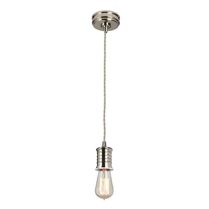 Elstead - DOUILLE/P PN Douille 1 Light Pendant - Polished Nickel - Elstead - Sparks Warehouse