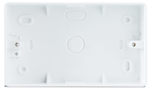 BG CMP8232 2 Gang Pattress PVC With Round Corners - 32mm - BG - sparks-warehouse