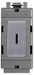 BG Nexus GBS12KY Grid Brushed Steel 20AX 2 Way Single Pole Secret KEY Module - BG - sparks-warehouse