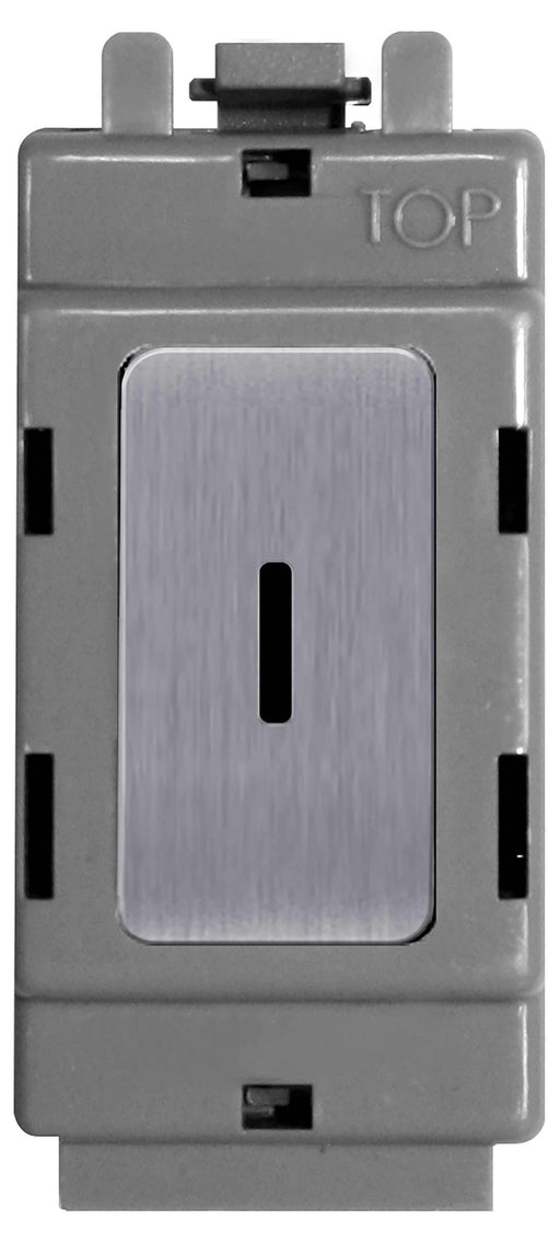 BG Nexus GBS12KY Grid Brushed Steel 20AX 2 Way Single Pole Secret KEY Module - BG - sparks-warehouse