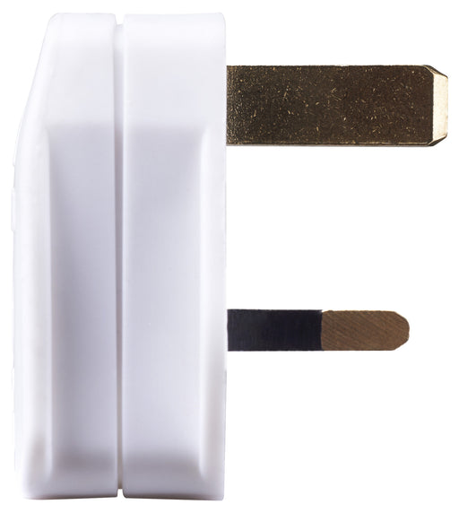 BG PT133W 13A Plug FITTED With 3A FUSE White - BG - sparks-warehouse
