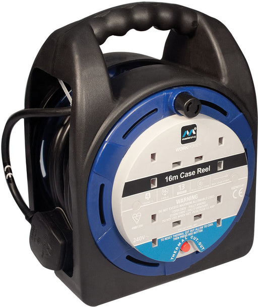 BG HST1613/4BL 13A 16M 4 Gang CASE REEL BLUE - BG - sparks-warehouse