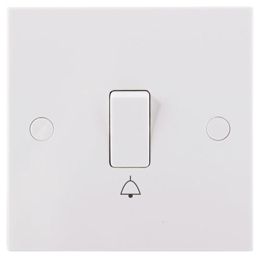 BG Nexus 914 10A 1 Gang 1 Way BELL Push Plate Switch - BG - sparks-warehouse