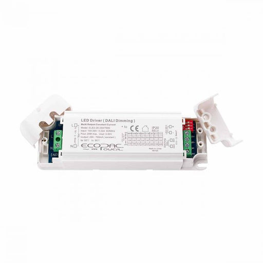 Ecopac ELED-20-250/700D Selectable Constant Current Dali Dimmable LED Driver  20W 250-700mA LED Driver Easy Control Gear - Easy Control Gear