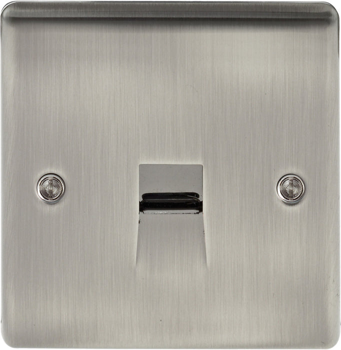 BG Nexus NBIBTM1 Metal Brushed Iridium Telephone Master Socket 1G - BG - Sparks Warehouse