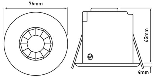 BG LPCMPIRM Compact PIR c/w Delay - BG - Sparks Warehouse