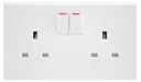 BG Nexus 922DP 13A 2 Gang Double Pole Switched Socket - BG - sparks-warehouse