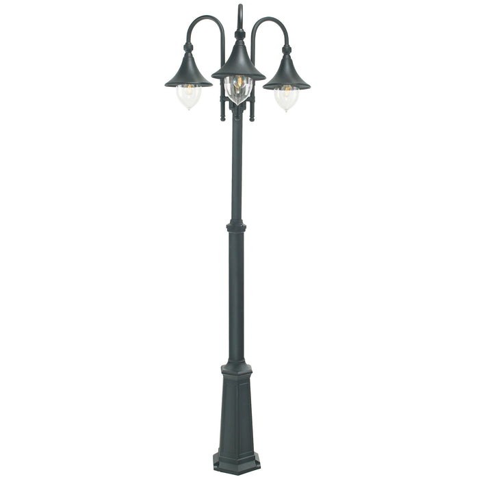 Elstead - F7 BLACK Firenze 3 Light Lamp Post - Elstead - Sparks Warehouse