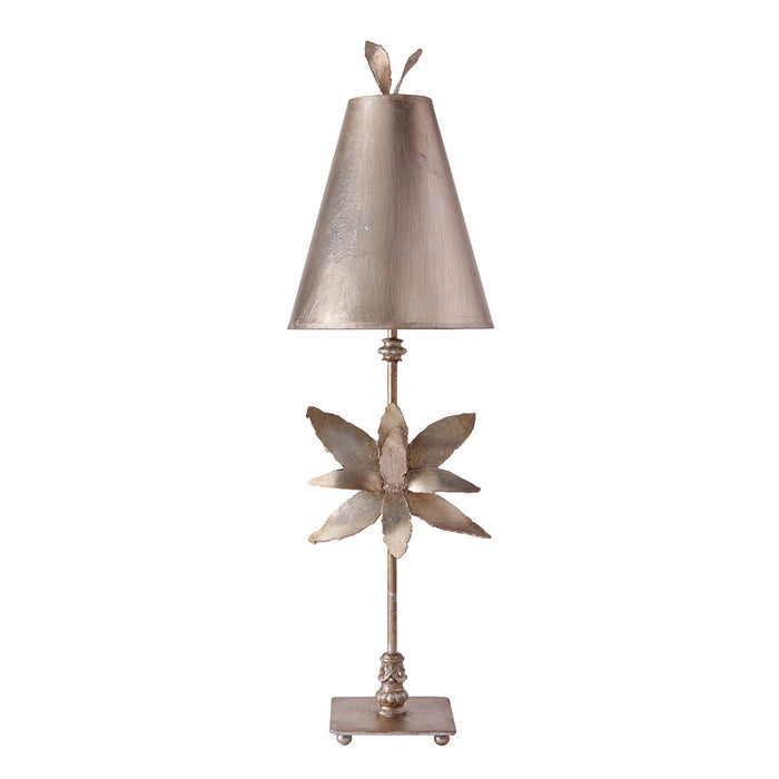 Elstead - FB/AZALEA/TL SV Azalea 1 Light Table Lamp - Silver Leaf - Elstead - Sparks Warehouse