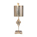 Elstead - FB/CROSS/TL SV Cross 1 Light Table Lamp - Silver Leaf - Elstead - Sparks Warehouse