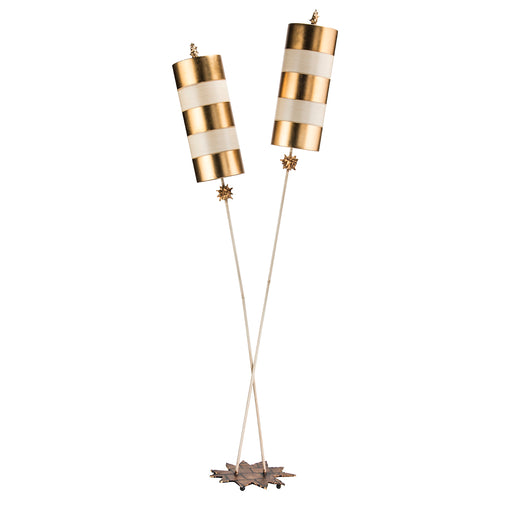 Elstead - FB/NETTLELX-G/FL Nettle Luxe 2 Light Floor Lamp - Gold - Elstead - Sparks Warehouse