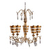 Elstead - FB/TIVOLI5 GD Tivoli 5 Light Chandelier - Gold & Cream Patina - Elstead - Sparks Warehouse
