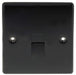 BG Nexus NMBBTM1 Metal Matt Black & Chrome Single 1 Gang Master Telephone Socket - BG - Sparks Warehouse
