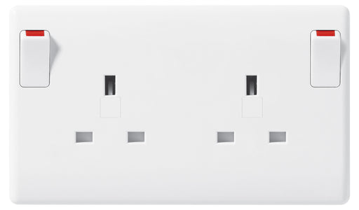 BG Nexus 822CON 13A Single Pole Switched Converter Socket (1 to 2 Gang) - BG - sparks-warehouse