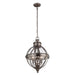 Elstead - FE/ADAMS/3P ANL Adams 3 Light Pendant Chandelier - Antique Nickel - Elstead - Sparks Warehouse