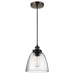 Elstead - FE/BASKIN/P/B BR Baskin 1 Light Pendant - Aged Brass/Dark Weathered Zinc - Elstead - Sparks Warehouse