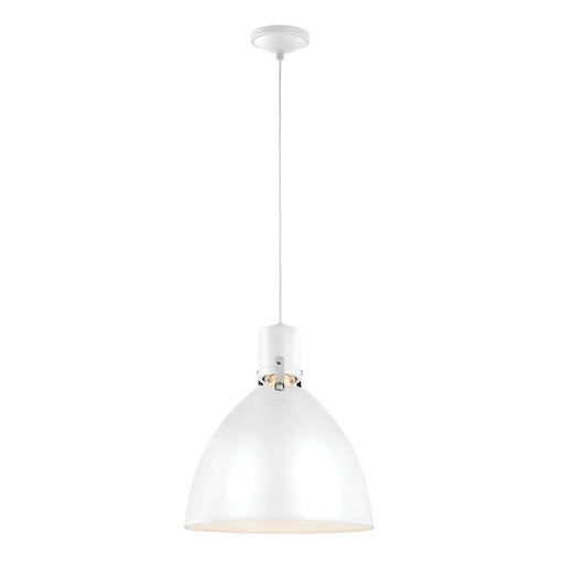 Elstead - FE/BRYNNE/P FWH Brynne 1 Light Medium LED Pendant - Polished Nickel - Elstead - Sparks Warehouse