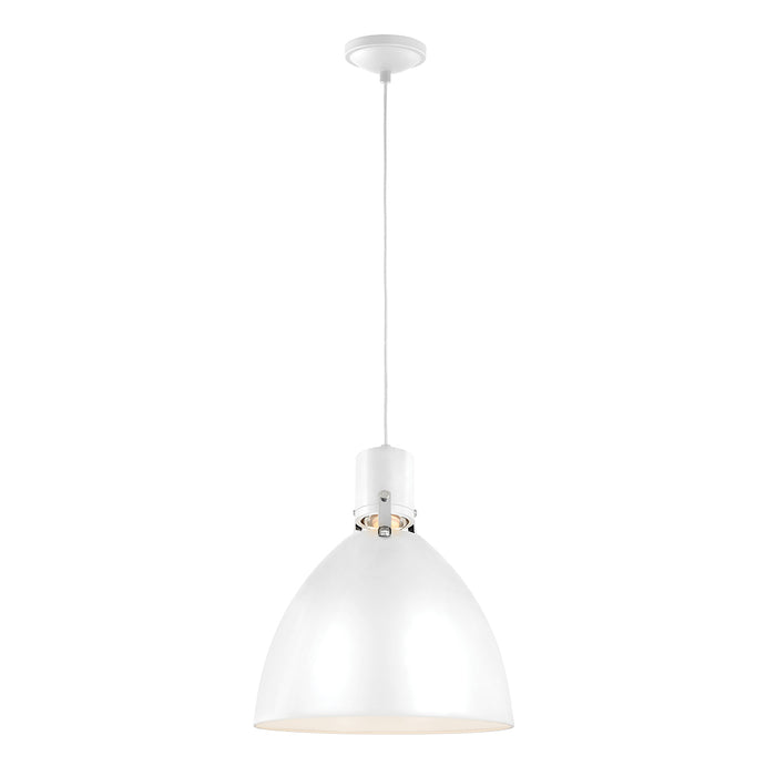 Elstead - FE/BRYNNE/P FWH Brynne 1 Light Medium LED Pendant - Polished Nickel - Elstead - Sparks Warehouse