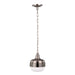 Elstead - FE/CADENCE/1P BS Cadence 1 Light Mini Pendant - Polished Nickel/Brushed Steel - Elstead - Sparks Warehouse