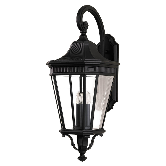 Elstead - FE/COTSLN2/L BK Cotswold Lane 3 Light Large Wall Lantern - Black - Elstead - Sparks Warehouse