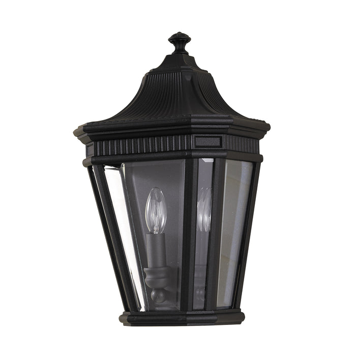 Elstead - FE/COTSLN7 BK Cotswold Lane 2 Light Half Wall Lantern - Black - Elstead - Sparks Warehouse