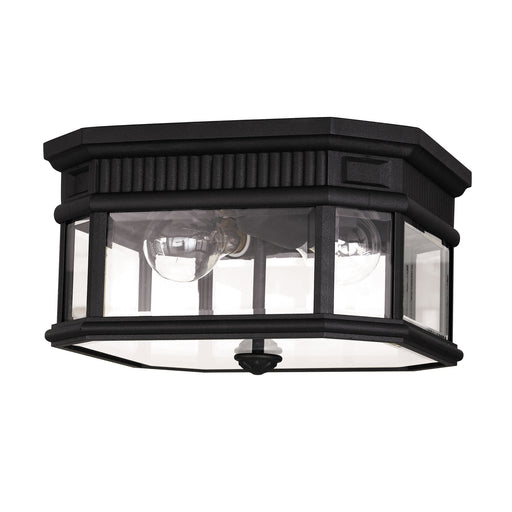 Elstead - FE/COTSLN/F BK Cotswold Lane 2 Light Flush Ceiling Mount - Black - Elstead - Sparks Warehouse