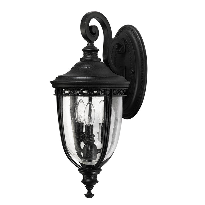 Elstead - FE/EB2/M BLK English Bridle 3 Light Medium Wall Lantern - Black - Elstead - Sparks Warehouse
