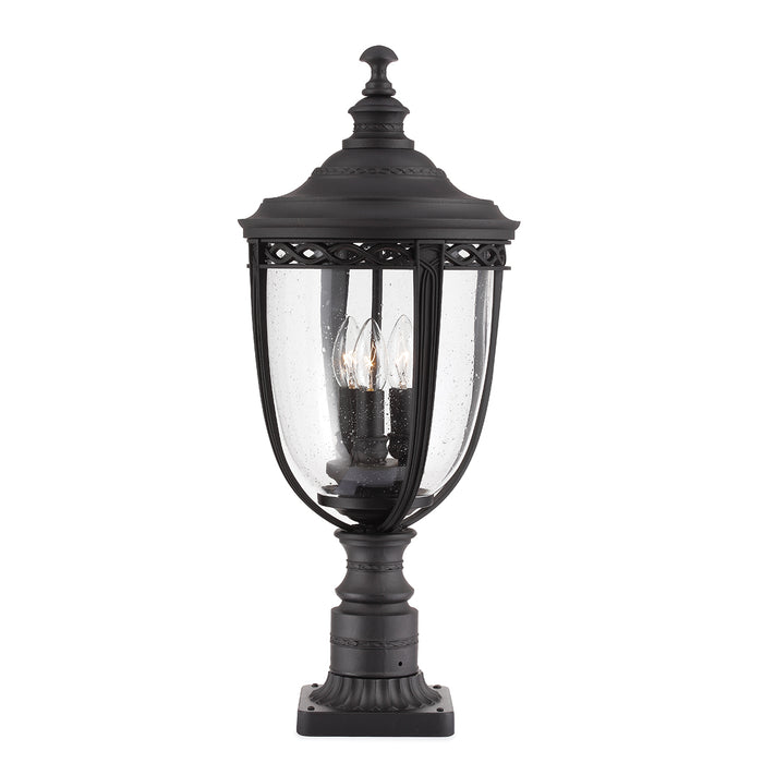 Elstead - FE/EB3/L BLK English Bridle 3 Light Large Pedestal - Black - Elstead - Sparks Warehouse