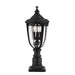 Elstead - FE/EB3/M BLK English Bridle 3 Light Medium Pedestal - Black - Elstead - Sparks Warehouse
