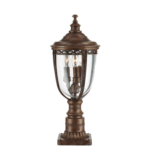 Elstead - FE/EB4/M BLK English Bridle 3 Light Medium Pillar - Lantern Black - Elstead - Sparks Warehouse
