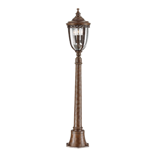 Elstead - FE/EB4/M BRB English Bridle 3 Light Medium Pillar Lantern - British Bronze - Elstead - Sparks Warehouse