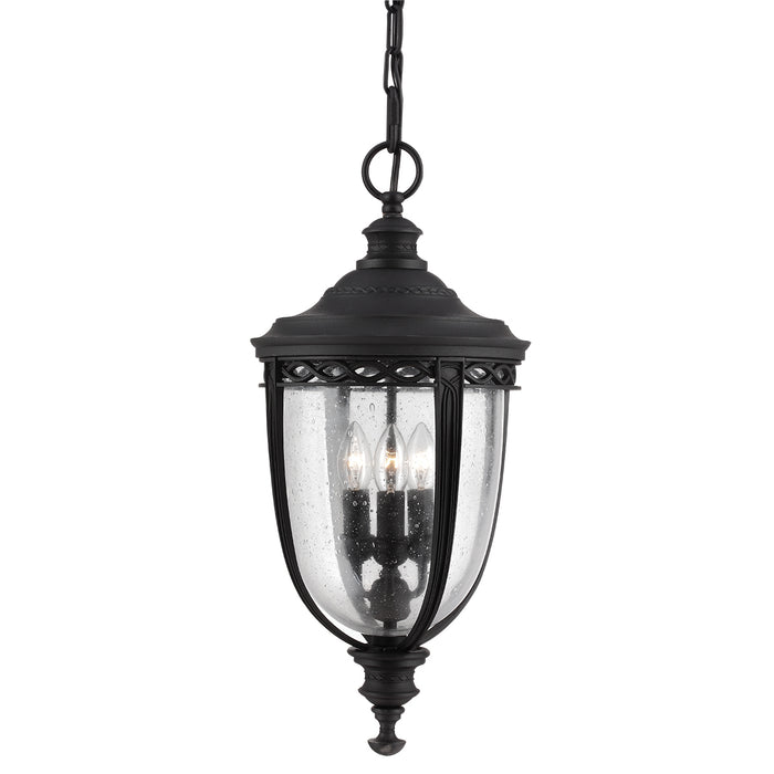 Elstead - FE/EB8/L BLK English Bridle 3 Light Large Chain Lantern - Black - Elstead - Sparks Warehouse