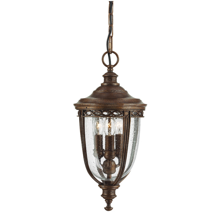 Elstead - FE/EB8/M BRB English Bridle 3 Light Medium Chain Lantern - British Bronze - Elstead - Sparks Warehouse