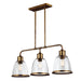 Elstead - FE/HOBSON/3P AB Hobson 3 Light Island Chandelier Aged Brass - Elstead - Sparks Warehouse