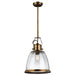 Elstead - FE/HOBSON/P/L AB Hobson 1 Light Large Pendant Aged Brass - Elstead - Sparks Warehouse