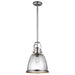 Elstead - FE/HOBSON/P/L SN Hobson 1 Light Large Pendant Satin Nickel - Elstead - Sparks Warehouse