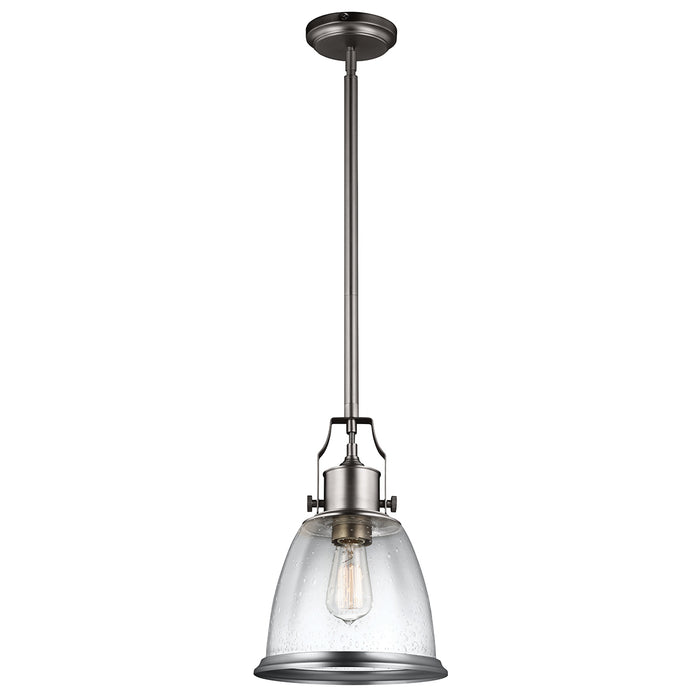 Elstead - FE/HOBSON/P/M SN Hobson 1 Light Medium Pendant Satin Nickel - Elstead - Sparks Warehouse