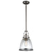 Elstead - FE/HOBSON/P/M SN Hobson 1 Light Medium Pendant Satin Nickel - Elstead - Sparks Warehouse