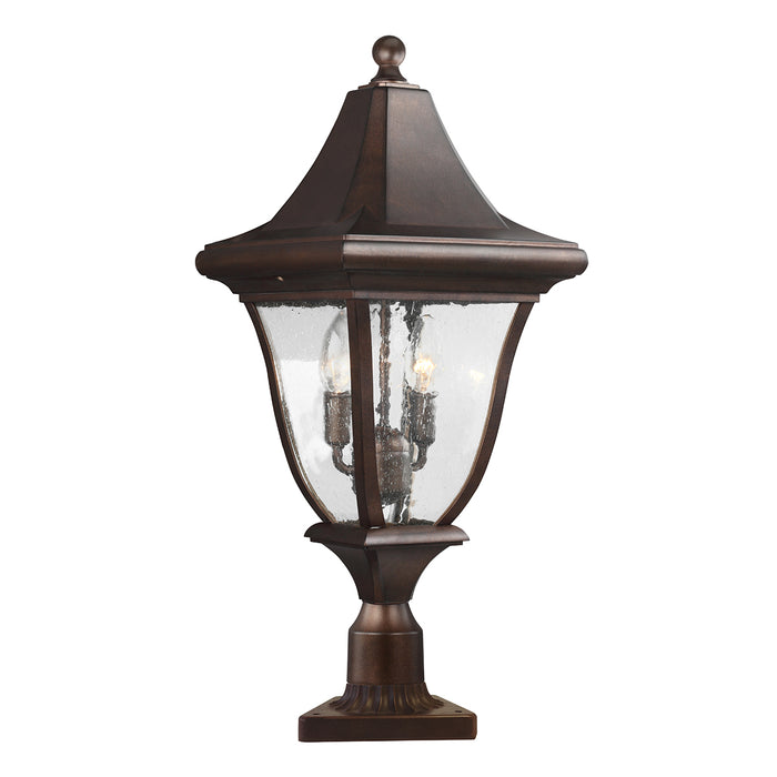 Elstead - FE/OAKMONT3/M Oakmont 3 Light Medium Post Lantern - Elstead - Sparks Warehouse