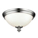 Elstead - FE/PARKMAN/F BS Parkman 2 Light Flush Mount - Brushed Steel - Elstead - Sparks Warehouse