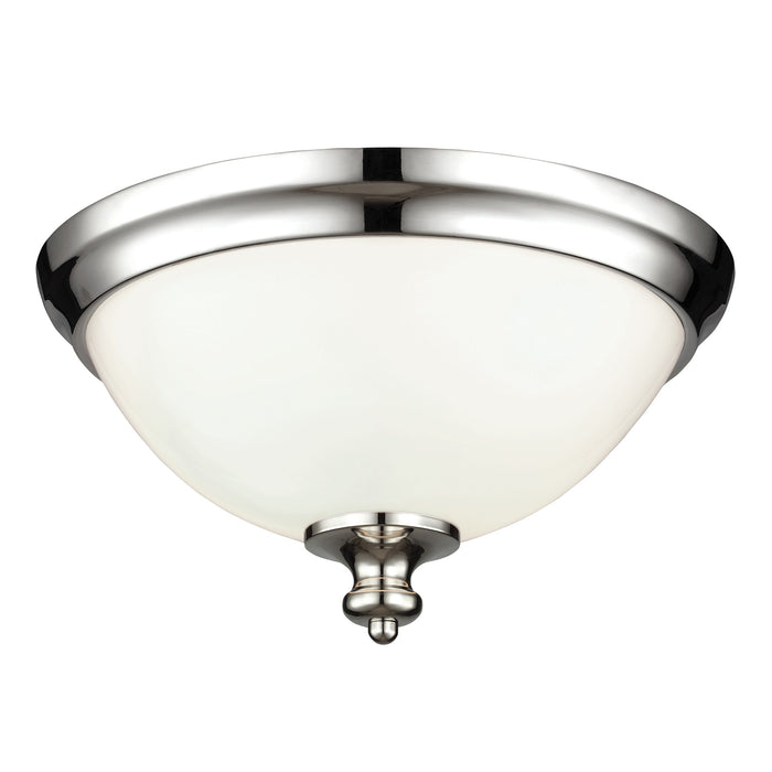Elstead - FE/PARKMAN/F PN Parkman 2 Light Flush Mount - Polished Nickel - Elstead - Sparks Warehouse