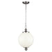 Elstead - FE/PARKMAN/PL BS Parkman 1 Light Large Pendant - Brushed Steel - Elstead - Sparks Warehouse