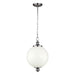 Elstead - FE/PARKMAN/PL PN Parkman 1 Light Large Pendant - Polished Nickel - Elstead - Sparks Warehouse