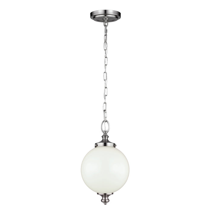 Elstead - FE/PARKMAN/PS BS Parkman 1 Light Small Pendant - Brushed Steel - Elstead - Sparks Warehouse
