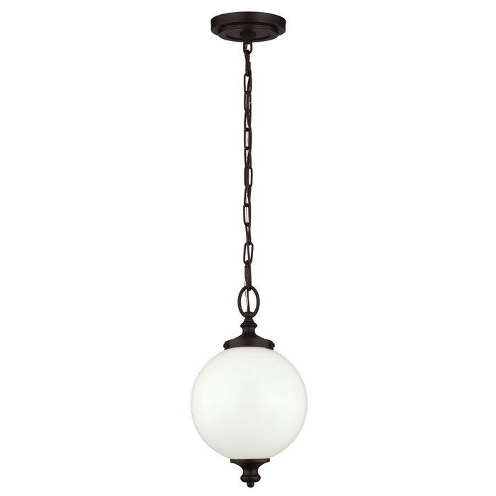 Elstead - FE/PARKMAN/PS OB Parkman 1 Light Small Pendant - Oil Rubbed Bronze - Elstead - Sparks Warehouse