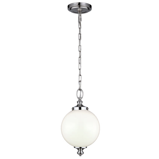 Elstead - FE/PARKMAN/PS PN Parkman 1 Light Small Pendant - Polished Nickel - Elstead - Sparks Warehouse