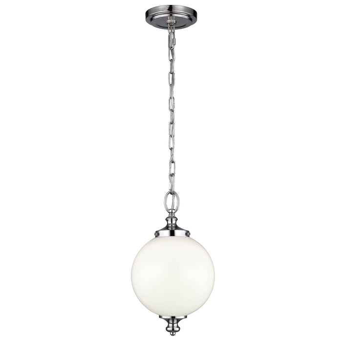 Elstead - FE/PARKMAN/PS PN Parkman 1 Light Small Pendant - Polished Nickel - Elstead - Sparks Warehouse