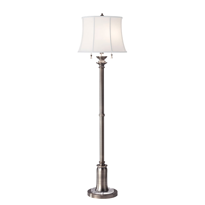 Elstead - FE/STATERM FL AN Stateroom 2 Light Floor Lamp - Antique Nickel - Elstead - Sparks Warehouse