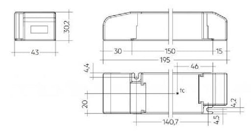 Tridonic 28001662 - LED EVG  LCA 35W 24V one4all SC PRE